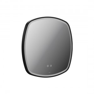 Cameo by Vado Illuminated Mirror (Square) with Demister 600mm Matt Black [CAM-M6I-SQ-MB]