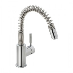 Vado Eli Pull-Out Kitchen Mixer Tap with Swivel Spout (Single Taphole) Chrome [CUC-3001-C/P]