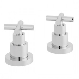 Vado Elements Deck Mounted Stop Valves (Pair) Chrome [ELW-142/PR-3/4-C/P]