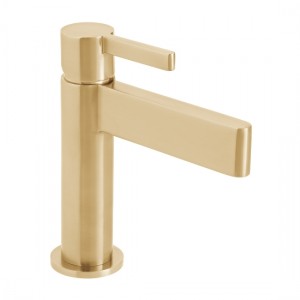 Individual by Vado Edit Mono Basin Mixer Tap (Single Taphole) Brushed Gold [IND-EDI100/SB-BRG]