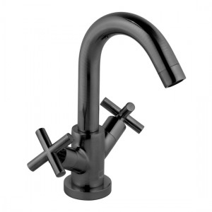 Individual by Vado Elements Basin Mixer Tap (Single Taphole) Brushed Black [IND-ELW100F/SB-BLK]