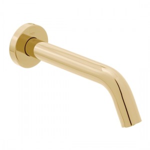 Individual by Vado I-Tech Infra-Red Wall Mounted Basin Mixer Spout Bright Gold [IND-IRWSPOUT-BG]