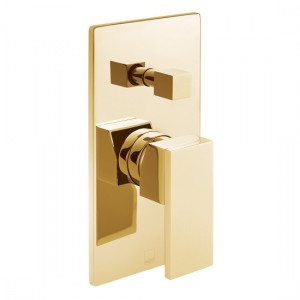 Individual by Vado Notion Manual Shower Valve with Diverter 2 Outlets Bright Gold [IND-NOT147A-BG]