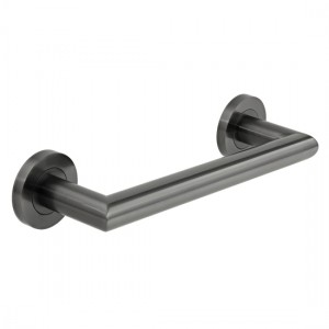 Individual by Vado Spa Towel Rail or Grab Bar 300mm (12 inch) Brushed Black [IND-SPA1801-30-BLK]