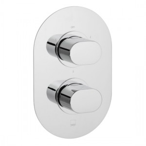 Vado Life DX Thermo Shower Valve 3 Outlets & 2 Handles Chrome [LIF-148D/3-C/P]