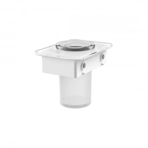Vado Muse Frosted Glass Tumbler with Matt White Glass Shelf [MUS-083-WHT]