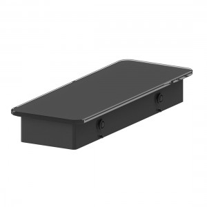 Vado Muse Glass Shelf Insert 300mm Matt Black [MUS-085-30-BLK]