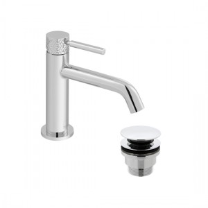 Vado OMI-300/CC-CP Omika Slimline Single Lever Mono Basin Mixer with Universal Waste