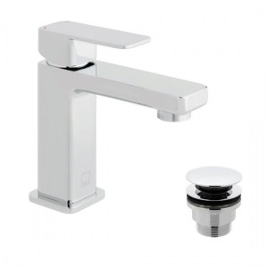 Vado PHA-200MF/CC-C/P Phase Mini Mono Basin Mixer with Universal Waste 1 Taphole Chrome