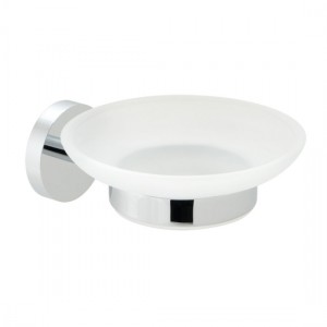 Vado Spa Frosted Glass Soap Dish & Holder Chrome [SPA-182-C/P]