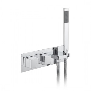 Vado Notion Thermo Shower Valve 2 Outlets & 2 Handles with Integrated Mini Kit Chrome [TAB-148/2WO-NOT-CP]