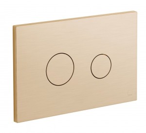 Individual by Vado Button Flush Plate Brushed Gold [IND-195-RO-BRG]