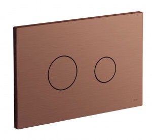 Individual by Vado Button Flush Plate Brushed Bronze [IND-195-RO-BRZ]