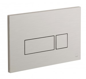 Individual by Vado Square Button Flush Plate Brushed Nickel [IND-195-SQ-BRN]