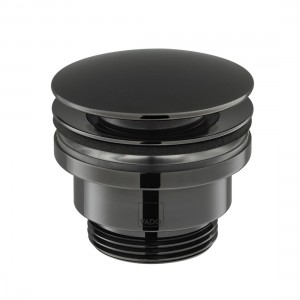 Individual by Vado Omika Noir Universal Basin Waste Polished Black [IND-395-PB]