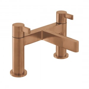 Individual by Vado Edit Deck Mounted Bridge Bath Filler Tap Brushed Bronze [IND-EDI137-BRZ]