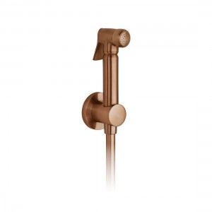 Individual by Vado Shattaf Handset with Wall Bracket & Hose Brushed Bronze [IND-SHATTAF-BRZ]