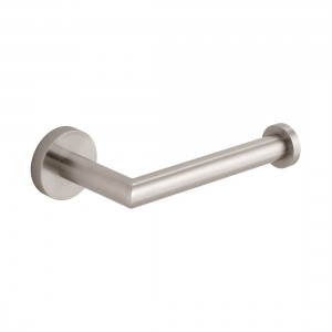 Individual by Vado Spa Open Toilet Roll Holder with Knurled Accents Brushed Nickel [IND-SPA180-BRNK]