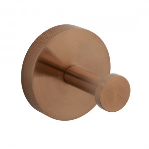 Individual by Vado Spa Robe Hook with Knurled Accents Brushed Bronze [IND-SPA186-BRZK]