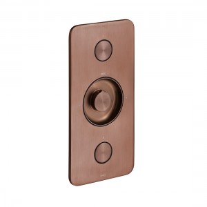 Individual by Vado Zone Thermo Shower Valve 2 Outlets & 2 Push Buttons (Vertical) Brushed Bronze [IND-Z128/2-BRZ]