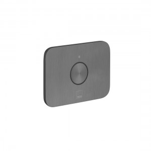 Individual by Vado Zone Concealed Stop Valve 1 Outlet & 1 Push Button  (Horizontal) Brushed Black [IND-Z143-H-BLK]