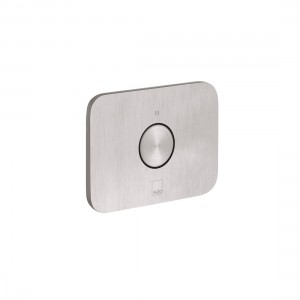 Individual by Vado Zone Concealed Stop Valve 1 Outlet & 1 Push Button  (Horizontal) Brushed Nickel [IND-Z143-H-BRN]
