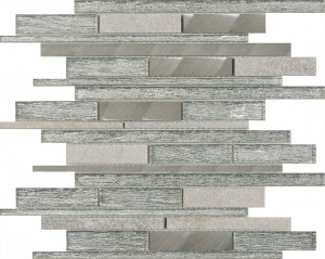 Verona Kenton Mosaic Wall Tile 310 x 300mm Silver [G30226]