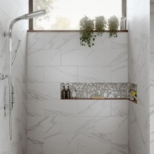 Verona Kendal Porcelain Floor & Wall Tile 600 x 300mm Bianco [P10297]