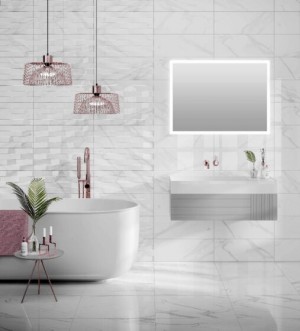 Verona Kendal Porcelain Floor & Wall Tile 595 x 295mm White [P12592]