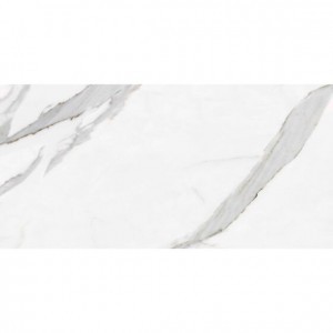 Verona Hannah Porcelain Floor & Wall Tile 1200 x 600mm Polished White [P10889]