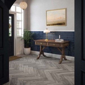 Verona Metro Ceramic Wall Tile 200 x 100mm Marino Blue Gloss [P11533]
