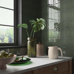 Verona Clay Ceramic Wall Tile 130 x 65mm Olive [P12215]