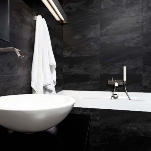 Verona Fernanda Porcelain Floor & Wall Tile 615 x 308mm Black [P12635]