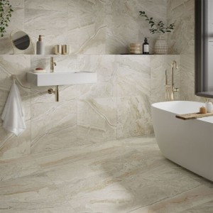 Verona Earthsong Porcelain Anti-Slip Floor & Wall Tile 600 x 600mm Natural [P12808]