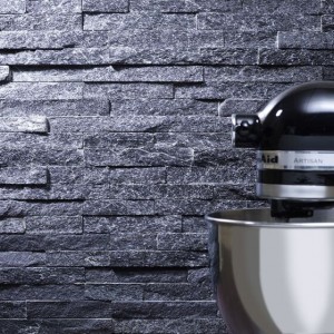 Verona Slate Wall Cladding 360 x 100mm Black Sparkle [S20034]