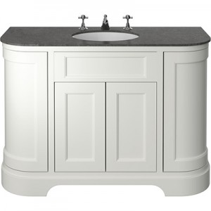 Heritage Wilton 1200mm Curved single - Chantilly [BASIN, WORKTOP AND TAPS NOT INCLUDED]
