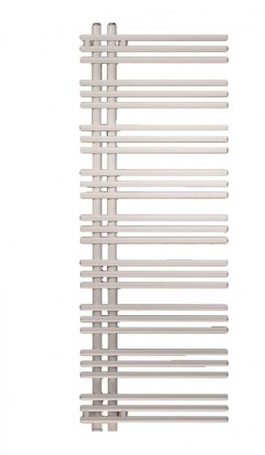 Zehnder YA090050 Yucca Asym Single Panel Designer Radiator 872 x 478mm 353w Traffic White (Standard)