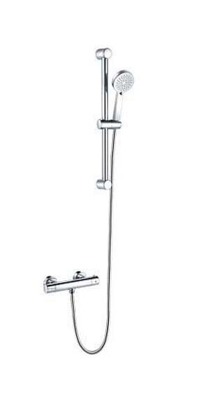 The White Space Yes Bar Shower Dual Control Bar Valve with Slide Rail - include Easy Fit [YES7C]
