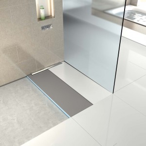 Wedi 075100001 Fundo Riolito neo Shower Floor Element 1200x800mm 700mm Channel Cover Required (Shower Floor Element Only)