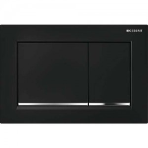 Geberit Omega30 - Matt Black / Gloss Chrome / Matt Black [115080KM1]