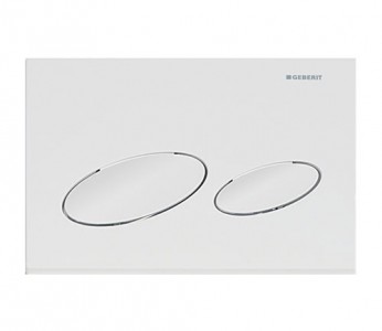 Geberit Kappa20 Dual Flush Plate - White Alpine [115228111]