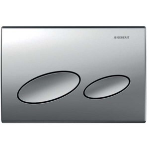 Geberit Kappa20 Dual Flush Plate - Matt Chrome [115228461]