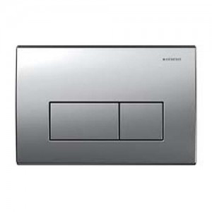 Geberit Kappa50 Dual Flush Plate - Matt Chrome [115260461]