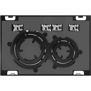 Geberit Sigma21 Dual Flush Plate - Customisable / Matt Black Chrome [115651001]