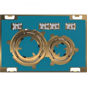 Geberit Sigma21 Dual Flush Plate - Customisable / Brass [115652001]