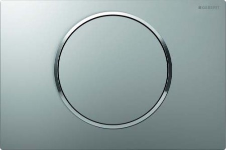 Geberit Sigma10 Flush Plate- Matt Chrome / Gloss Chrome (Easy Clean) [115758JQ5]