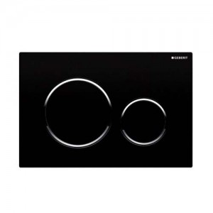 Geberit Sigma20 Flush Plate - Matt Black / Matt Black / Matt Black [115882DW1]