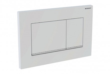 Geberit Sigma30 - White / Gloss Chrome / White [115883KJ1]