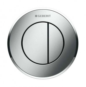 Geberit Dual Flush Button Pneumatic - Type 10 - White / Gold [116056KK1]