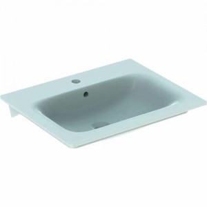 Geberit Renova 60cm Slim Rim Washbasin - Centred Tap hole - White [122260000]